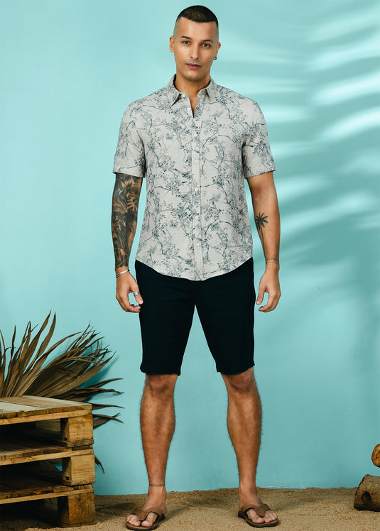 Casual Wear Printed S/S Shirt