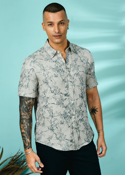 Casual Wear Printed S/S Shirt