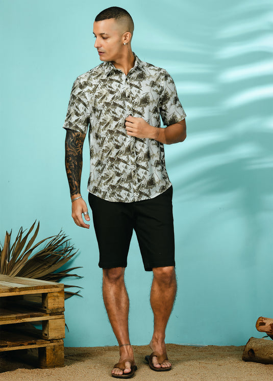 Casual Wear Printed S/S Shirt