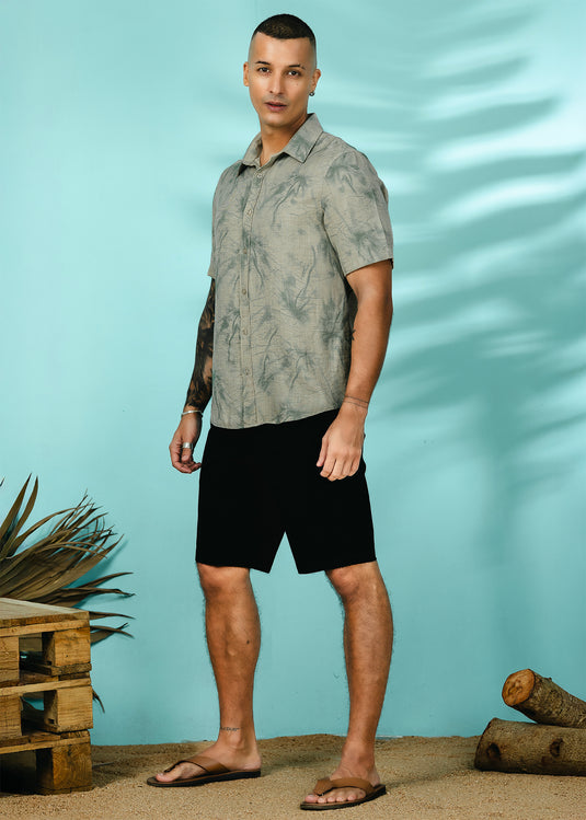 Casual Wear Printed S/S Shirt