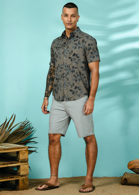 Casual Wear Printed S/S Shirt