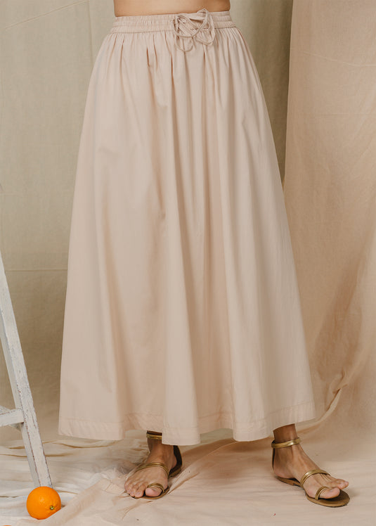 Maxi skirt with elasticated waist