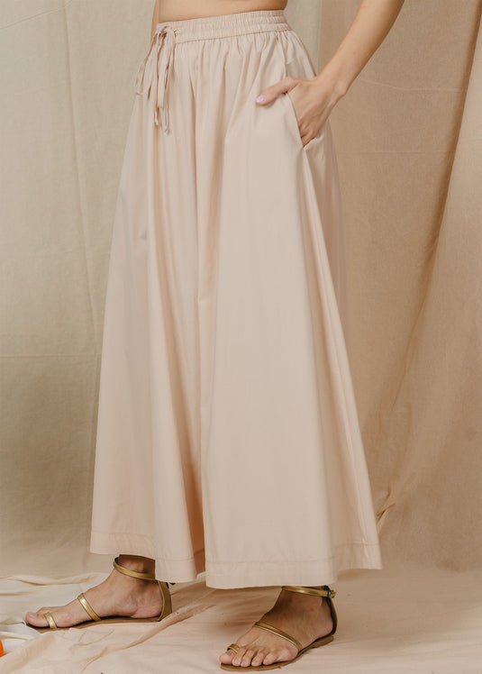 Maxi skirt with elasticated waist