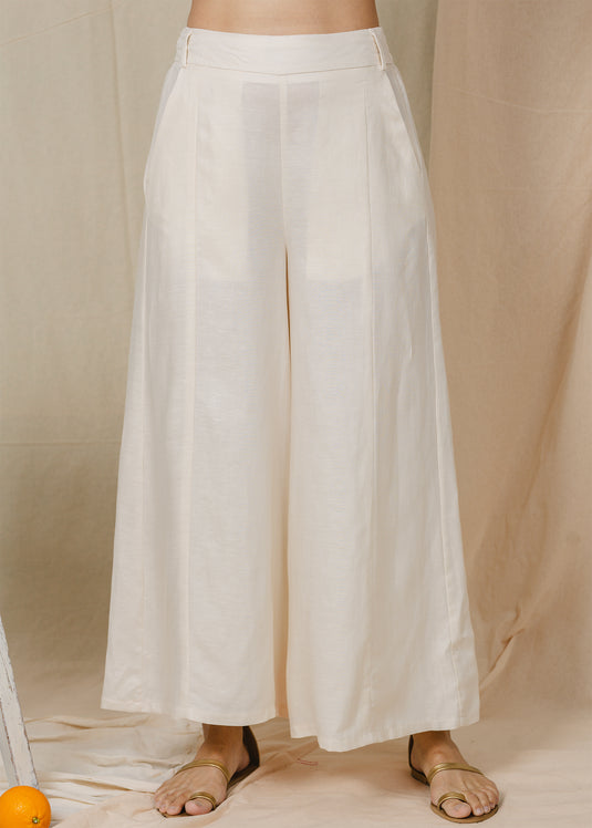 High waisted wide leg pant