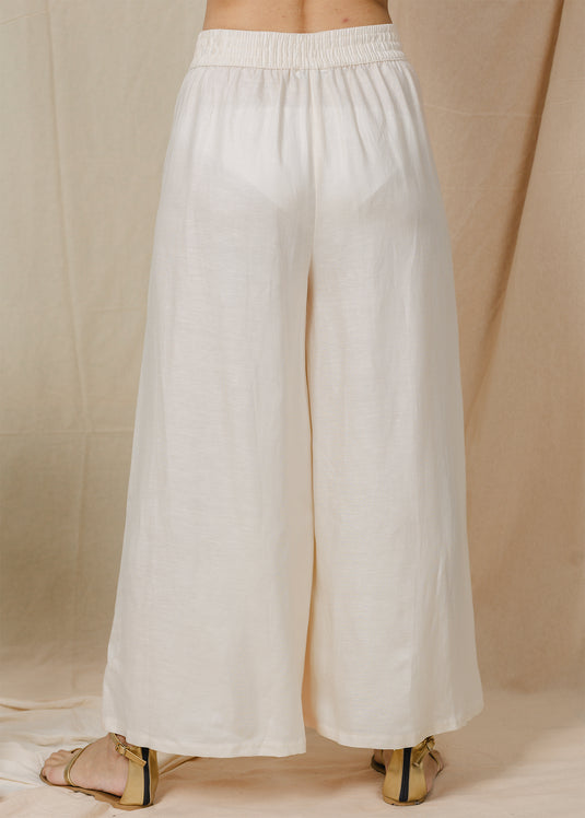 High waisted wide leg pant