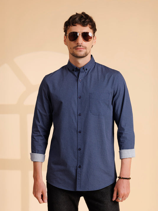 Printed Long Sleeve Shirt