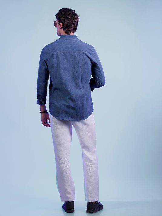 Casual Wear Stripe Long Sleeve Shirt