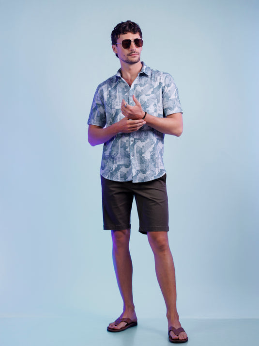 Casual Wear Printed Short Sleeve Shirt