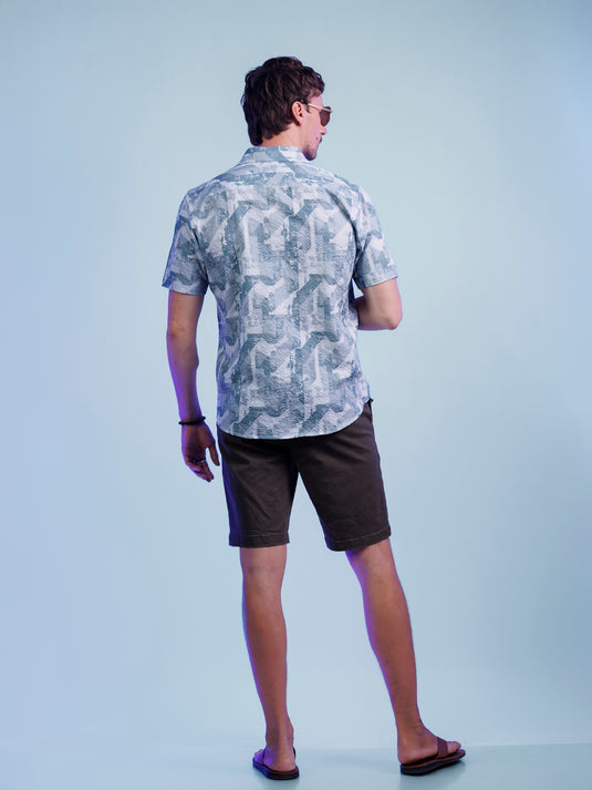 Casual Wear Printed Short Sleeve Shirt