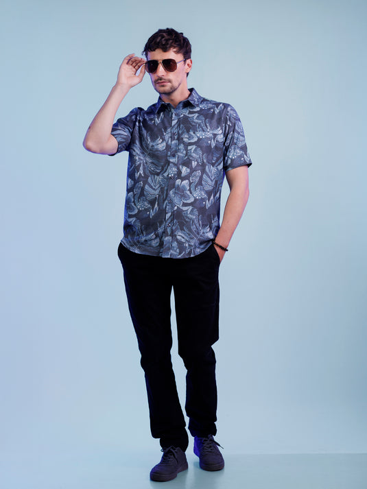 Casual Wear Printed Short Sleeve Shirt