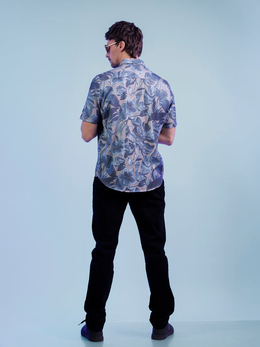 Casual Wear Printed Short Sleeve Shirt