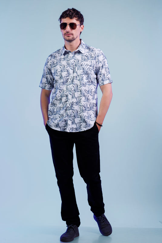 Casual Wear Printed Short Sleeve Shirt