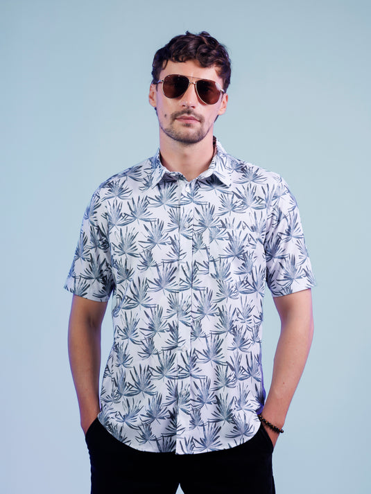 Casual Wear Printed Short Sleeve Shirt