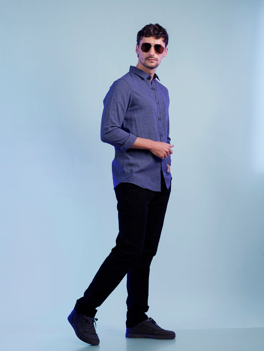 Casual Wear Check Long Sleeve Shirt