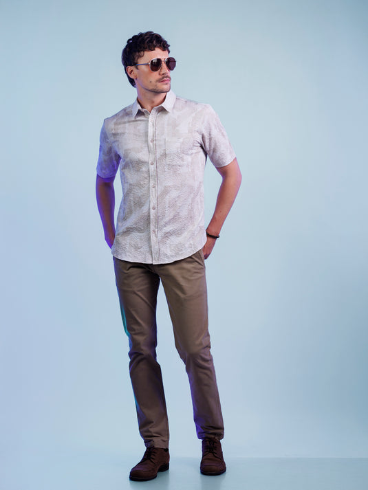 Casual Wear Printed Short Sleeve Shirt