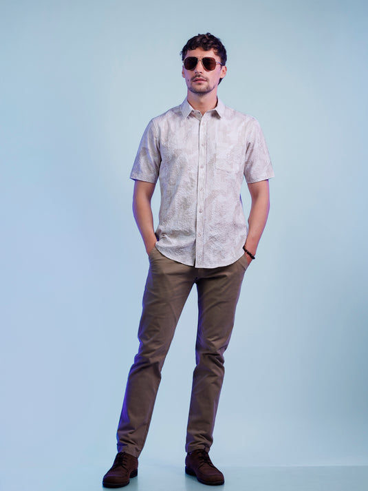 Casual Wear Printed Short Sleeve Shirt