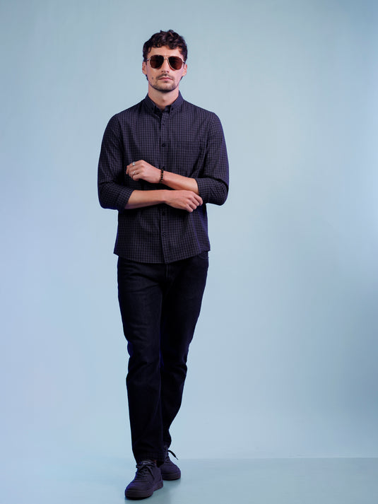 Casual Wear Check Long Sleeve Shirt