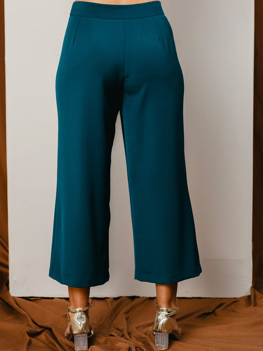 Wide leg cropped pant