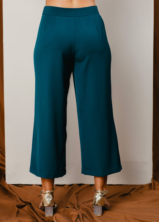 Wide leg cropped pant