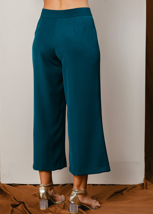 Wide leg cropped pant