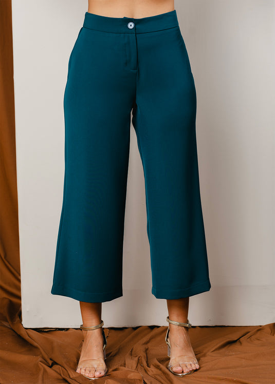 Wide leg cropped pant