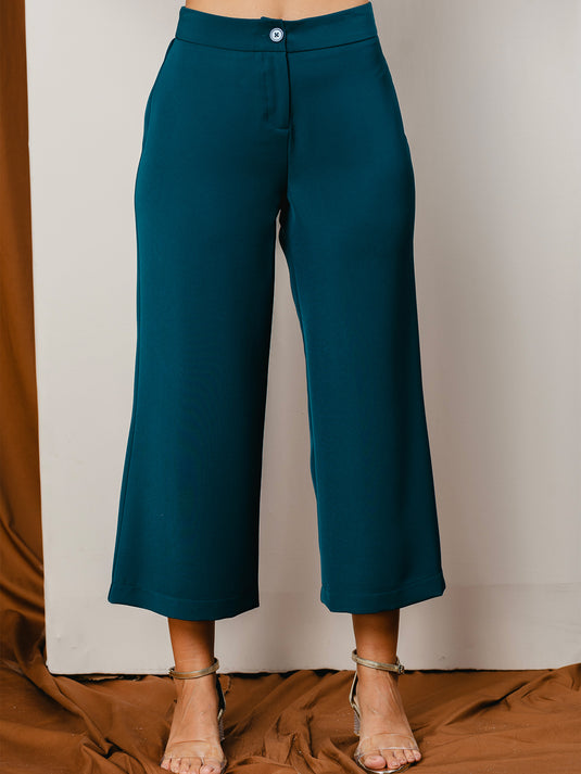 Wide leg cropped pant