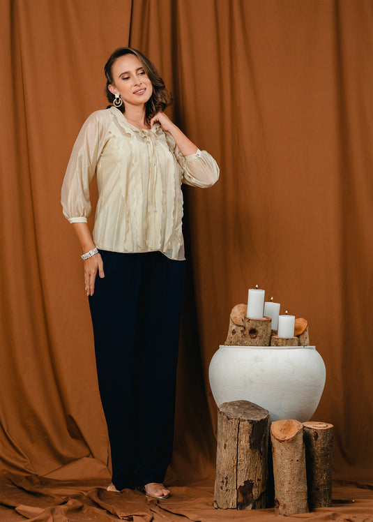 Frill detailed blouse