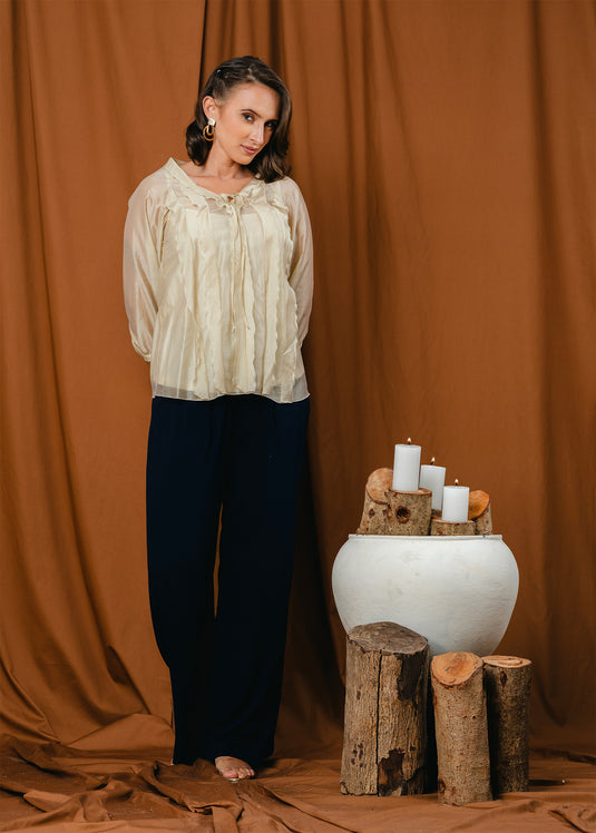 Frill detailed blouse