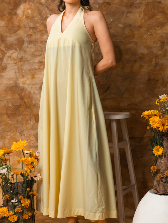 Halter maxi dress