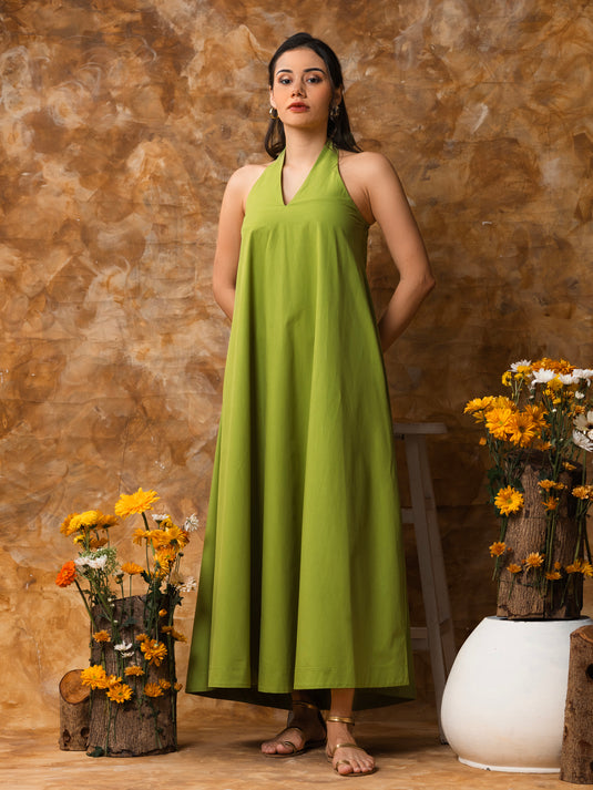 Halter maxi dress