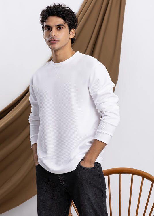 Waffle Long Sleeve Sweater