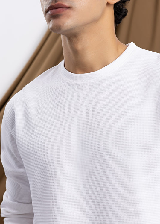 Waffle Long Sleeve Sweater