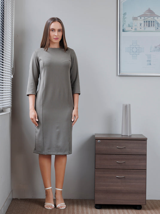 Basic shift dress with princess seams