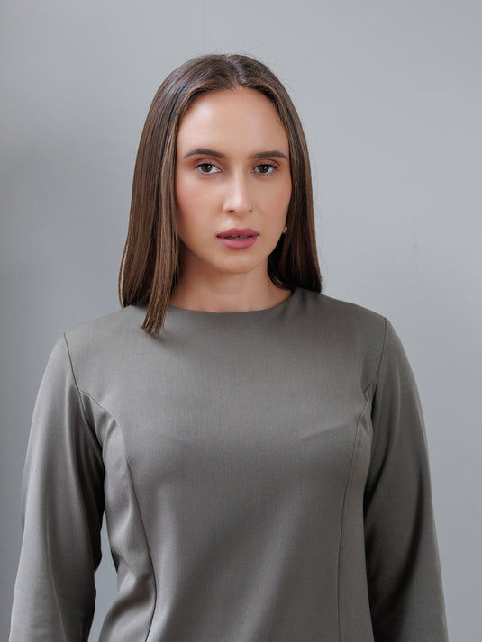 Basic shift dress with princess seams