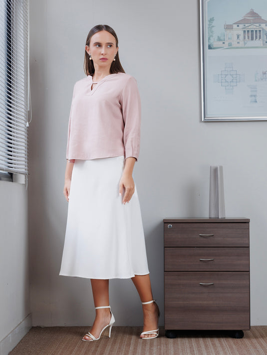 Neck detailed blouse