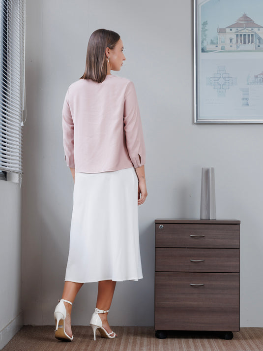 Neck detailed blouse