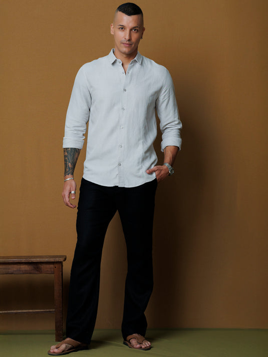 Front detailed L/S shirt