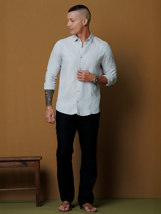 Front detailed L/S shirt