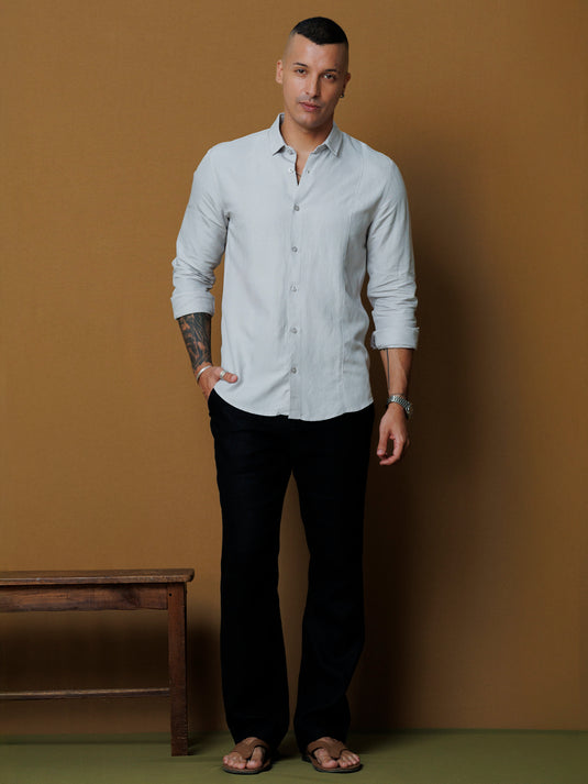 Front detailed L/S shirt