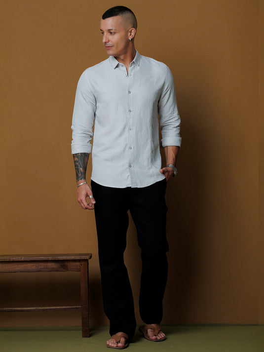 Front detailed L/S shirt