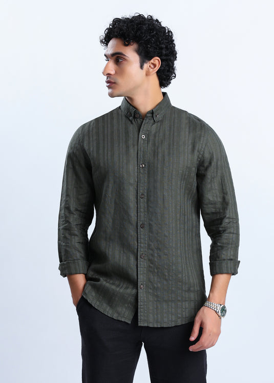 Casual Wear Button Down L/S Shirt