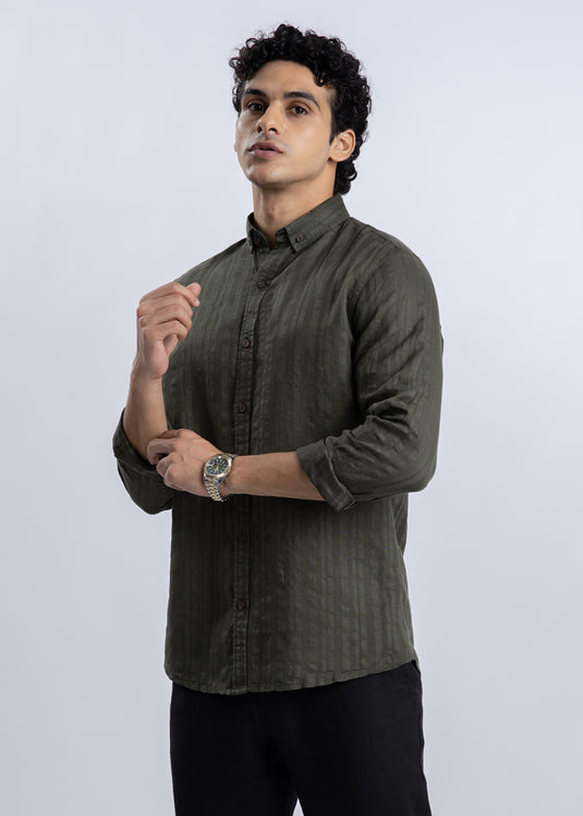 Casual Wear Button Down L/S Shirt