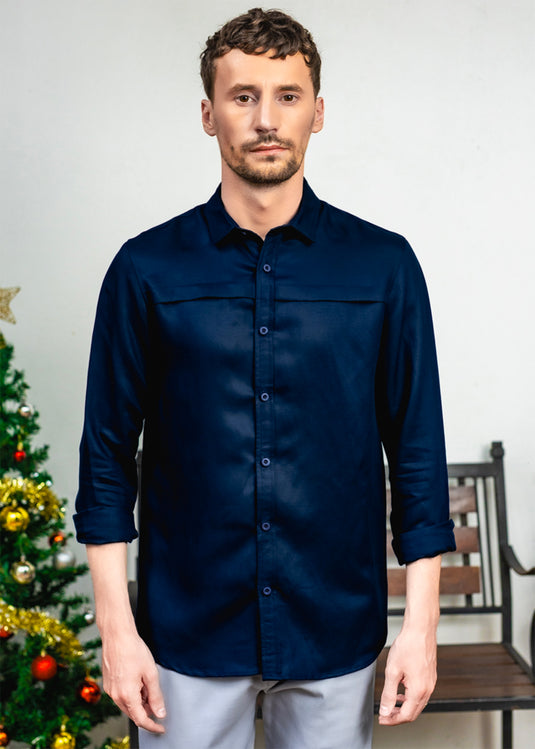 Casual L/S Shirt With Front Detailing