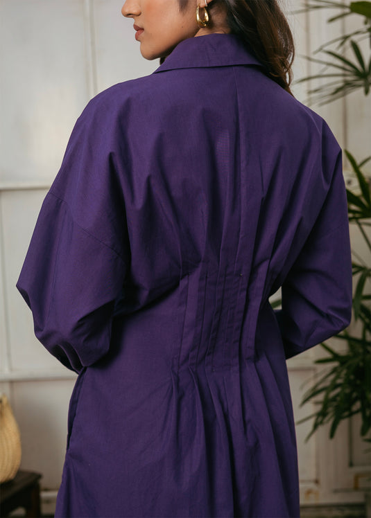 Shirt Dress With Pin Tucks