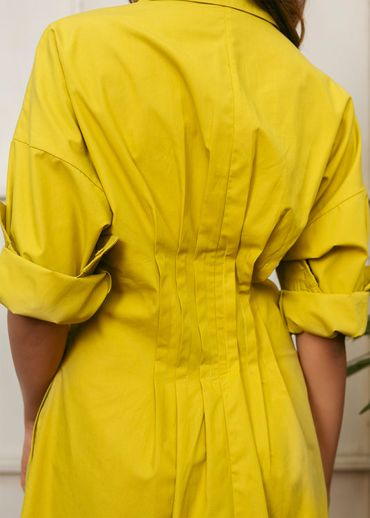 Shirt Dress With Pin Tucks
