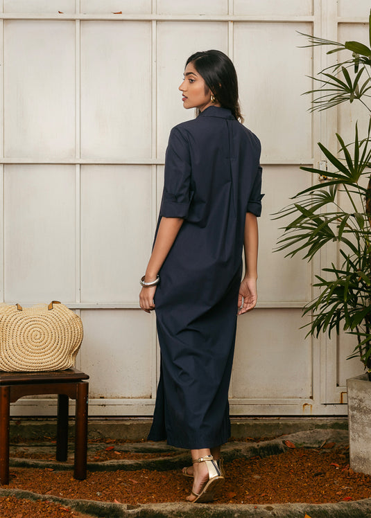 Maxi shirt dress