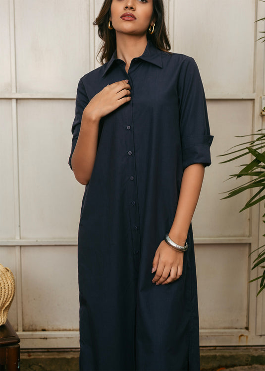 Maxi shirt dress
