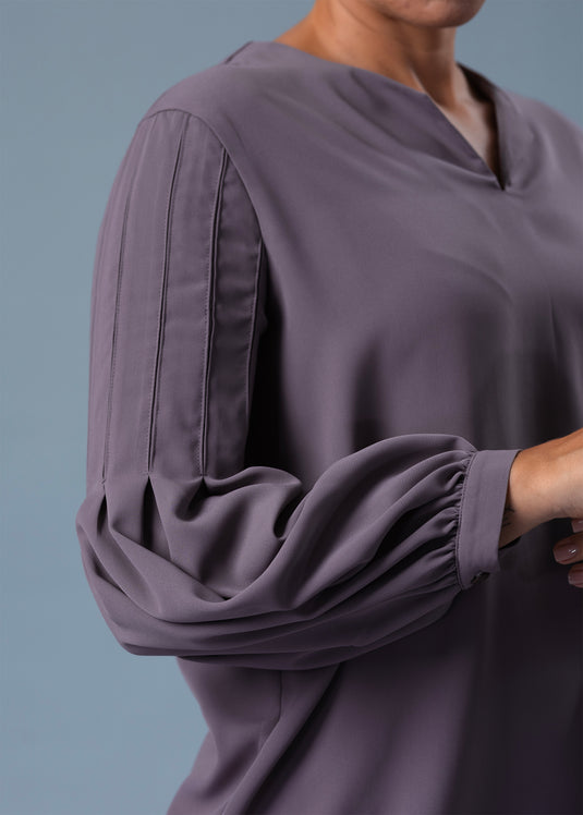 Pleated Sleeve Detailed Blouse