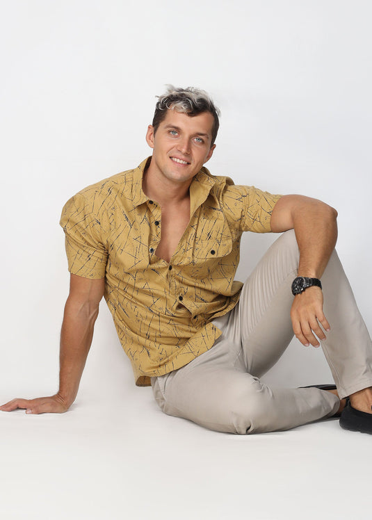 Casual Wear Printed S/S Shirt