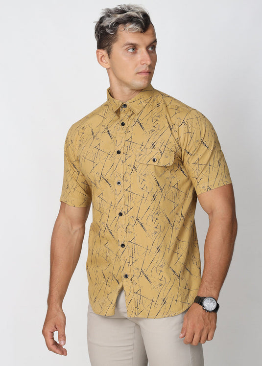 Casual Wear Printed S/S Shirt